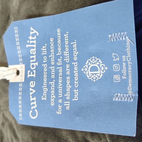 Democracy Natalie Ab Solution Straight Leg Corduroy Dark Green 2P - Picture 15 of 16